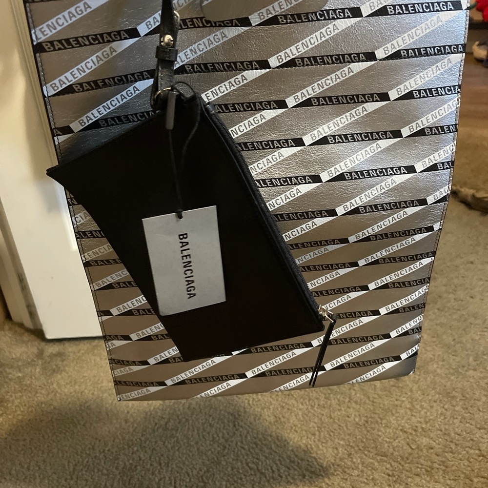 Balenciaga shopping tote, real leather